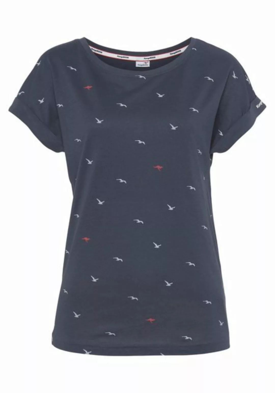 KangaROOS Print-Shirt kurzärmelig, figurumspielend, mit Print, mit Rundhals günstig online kaufen