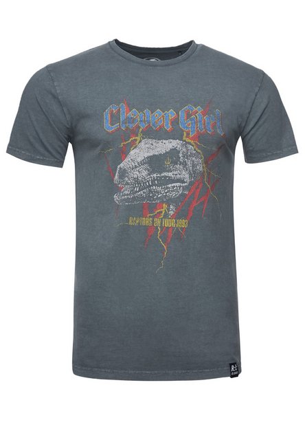 Recovered T-Shirt Jurassic Park T-Rex Rock GOTS zertifizierte Bio-Baumwolle günstig online kaufen