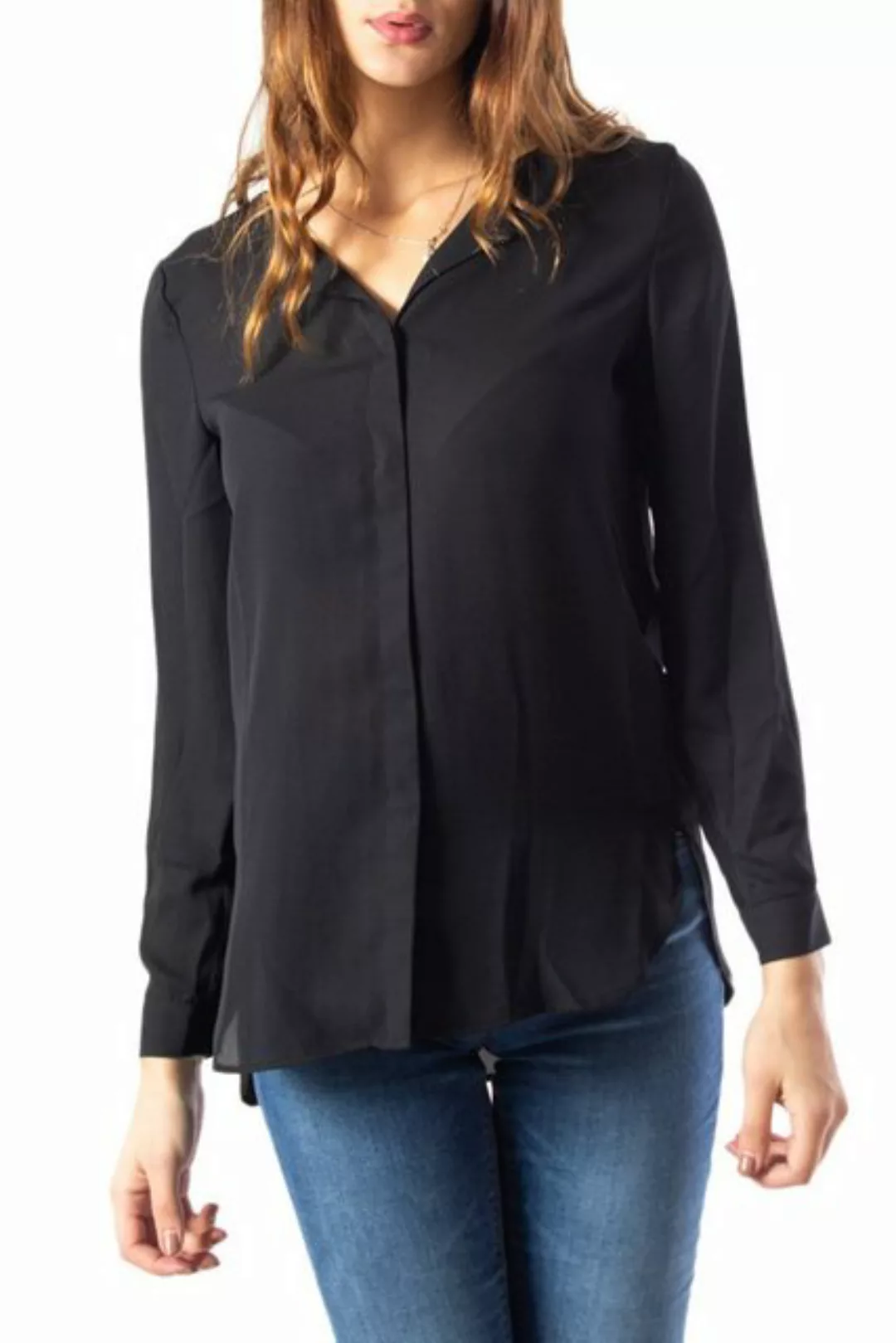 Vila Lucy Langarm Hemd 2XL Black günstig online kaufen