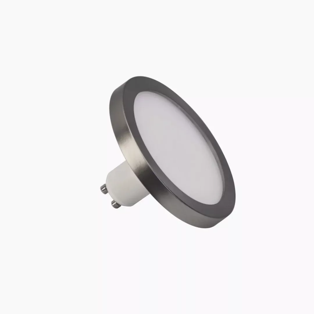 SHYNE LED GU10 Panelleuchtmittel, 90mm, dimmbar in Nickel günstig online kaufen