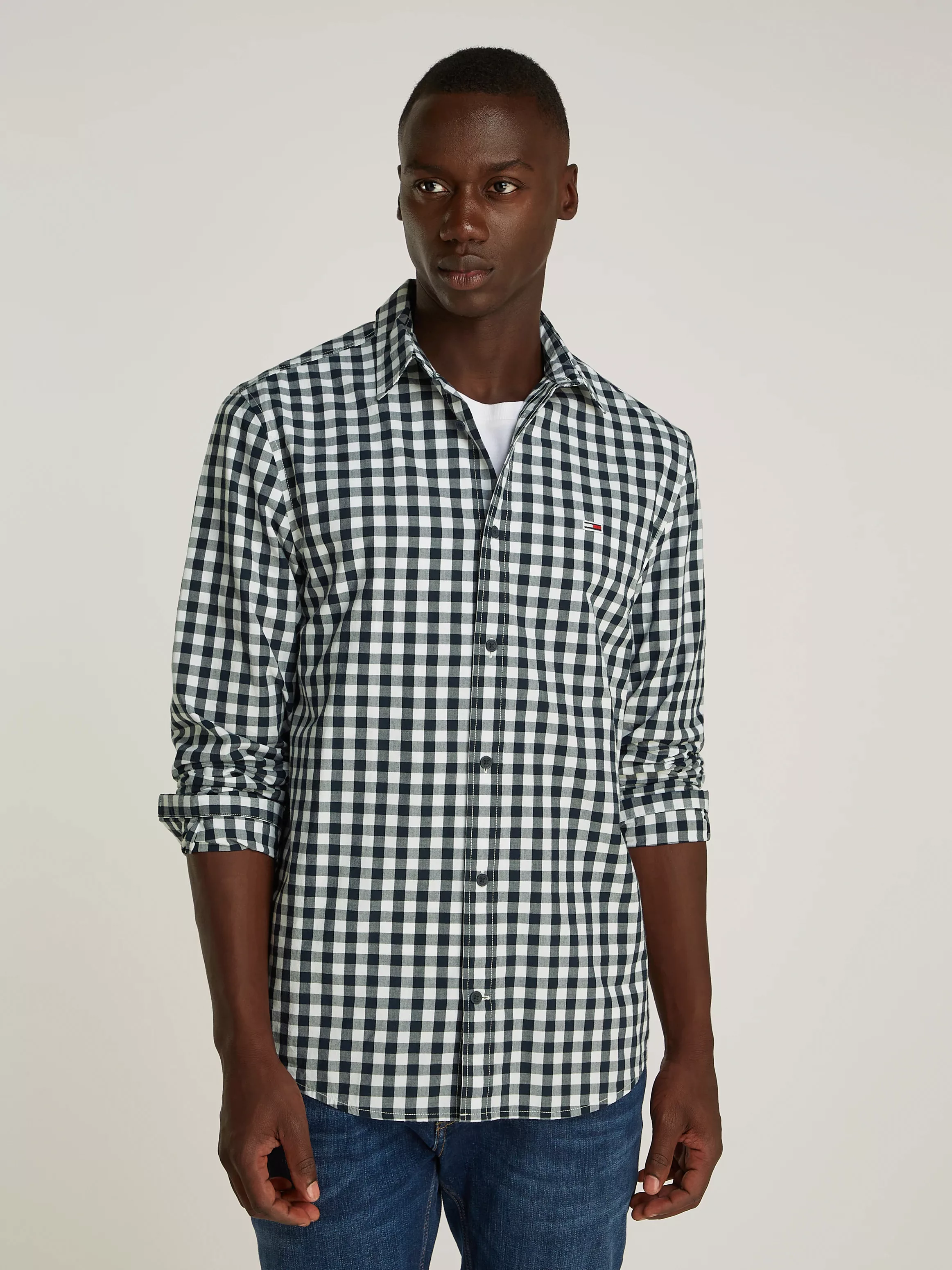 Tommy Jeans Karohemd "TJM REG POPLIN CHECK SHIRT" günstig online kaufen