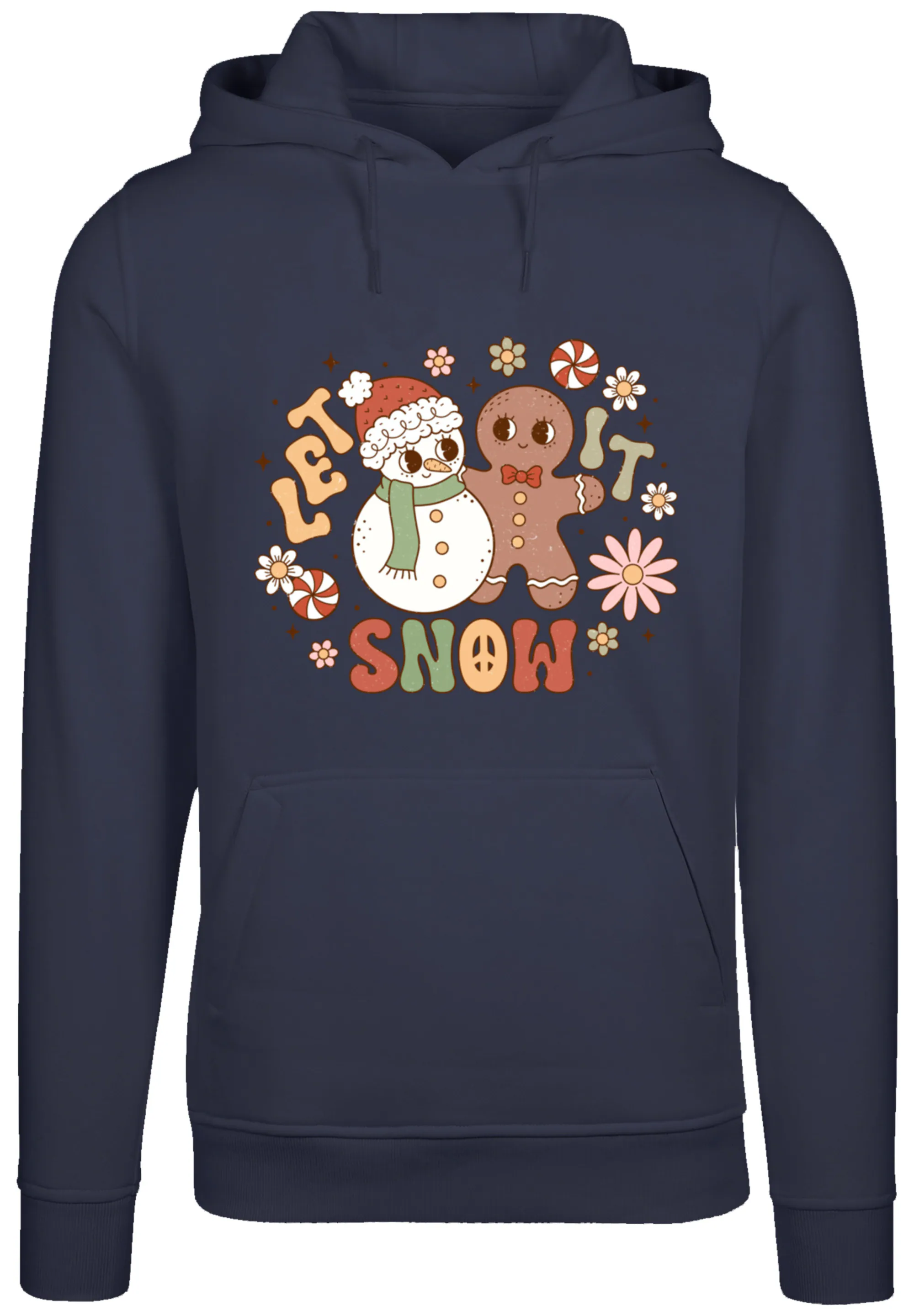 F4NT4STIC Kapuzenpullover "Let It Snow Groovy Christmas Gingerbread", Premi günstig online kaufen