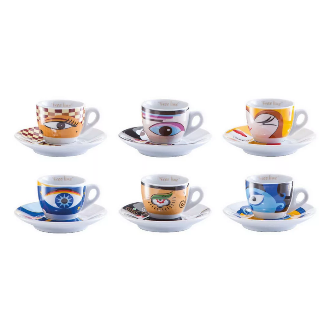 Zeller Present Espressotasse »Magic Eyes«, (Set, 12 tlg.) günstig online kaufen