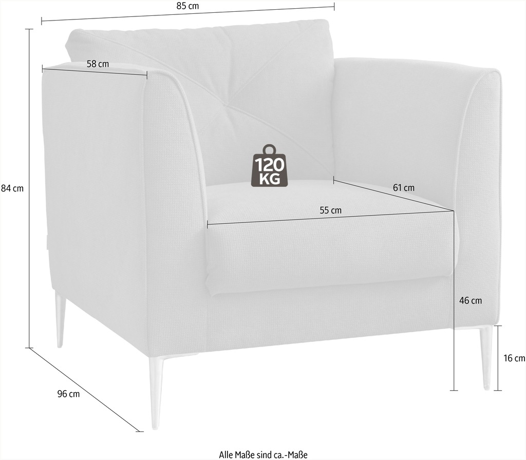 Guido Maria Kretschmer Home&Living Sessel "Chilltime", mit eleganter Kreuzn günstig online kaufen