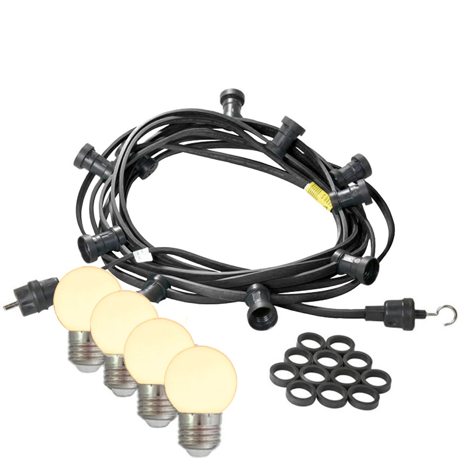 Satisfire Illu- Partylichterkette 5m Außen Biergarten 10 Warmweiße E27 LED günstig online kaufen