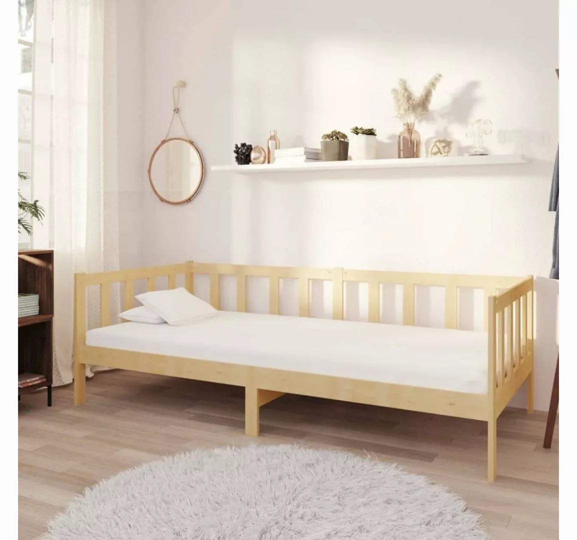 vidaXL Bett Tagesbett mit Matratze 90x200 cm Kiefer Massivholz günstig online kaufen