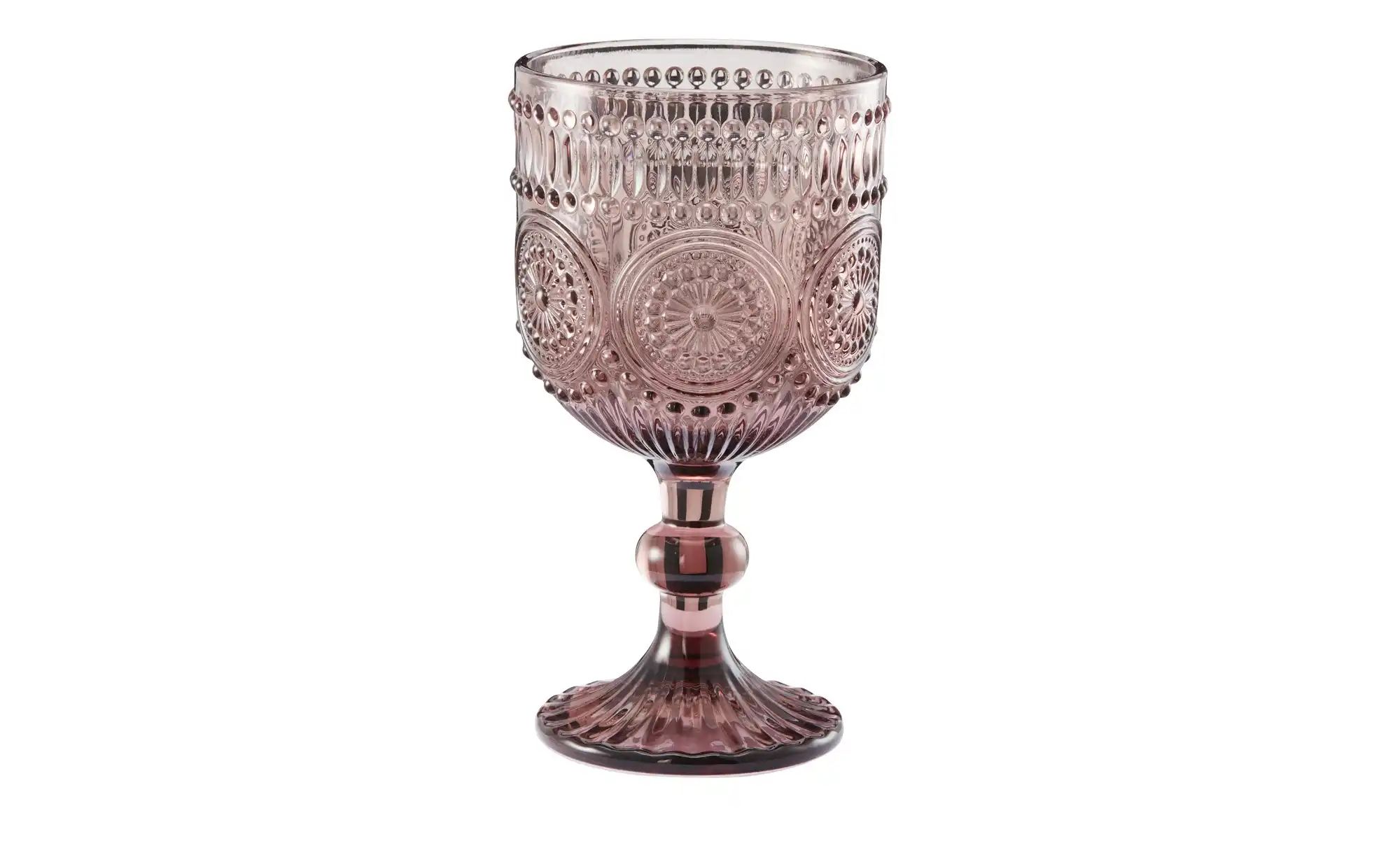 Weinglas   ¦ rosa/pink ¦ Glas ¦ Maße (cm): H: 16,5  Ø: 8.8 Gläser & Karaffe günstig online kaufen