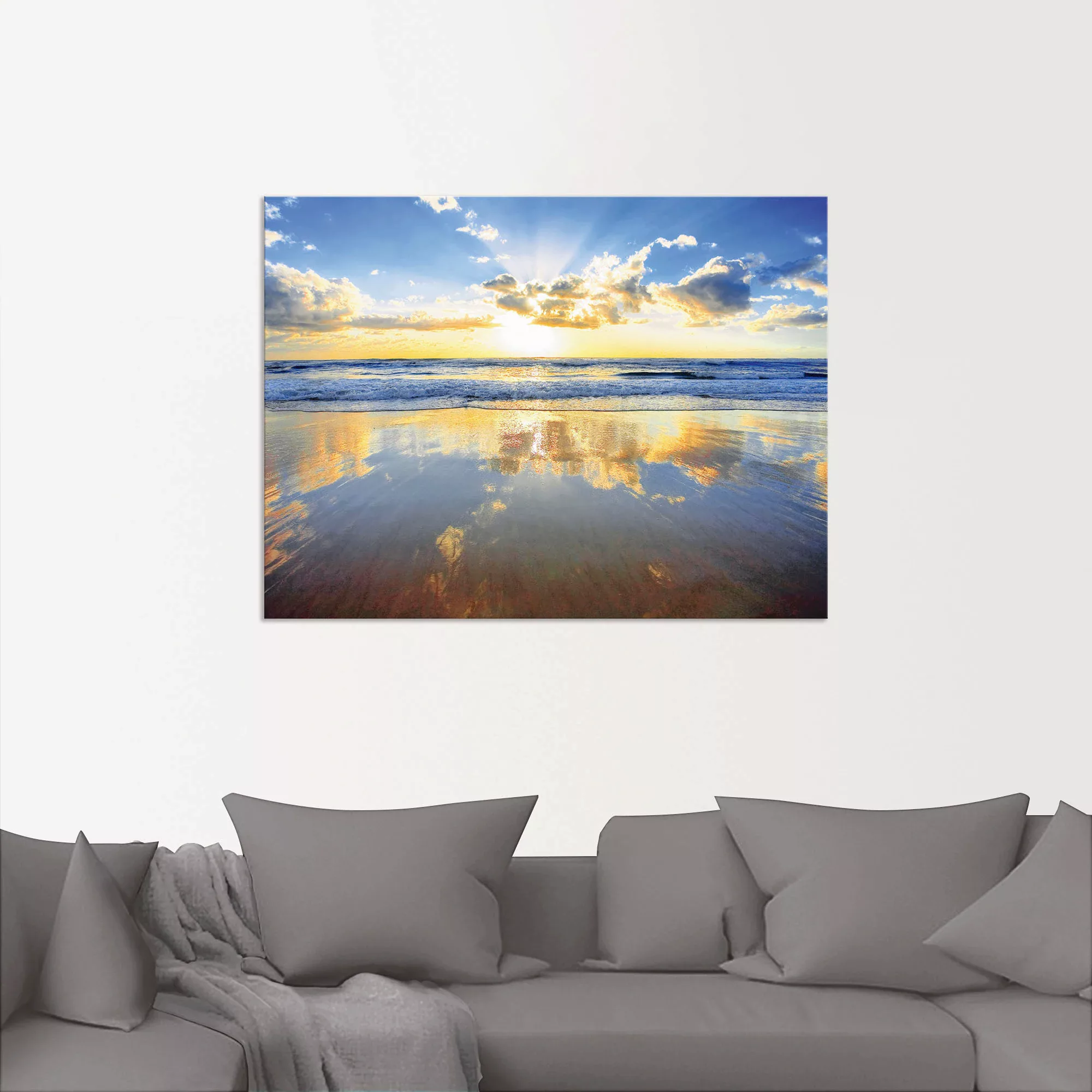 Artland Wandbild "Sonnenaufgang über dem Ozean", Himmel, (1 St.), als Alubi günstig online kaufen