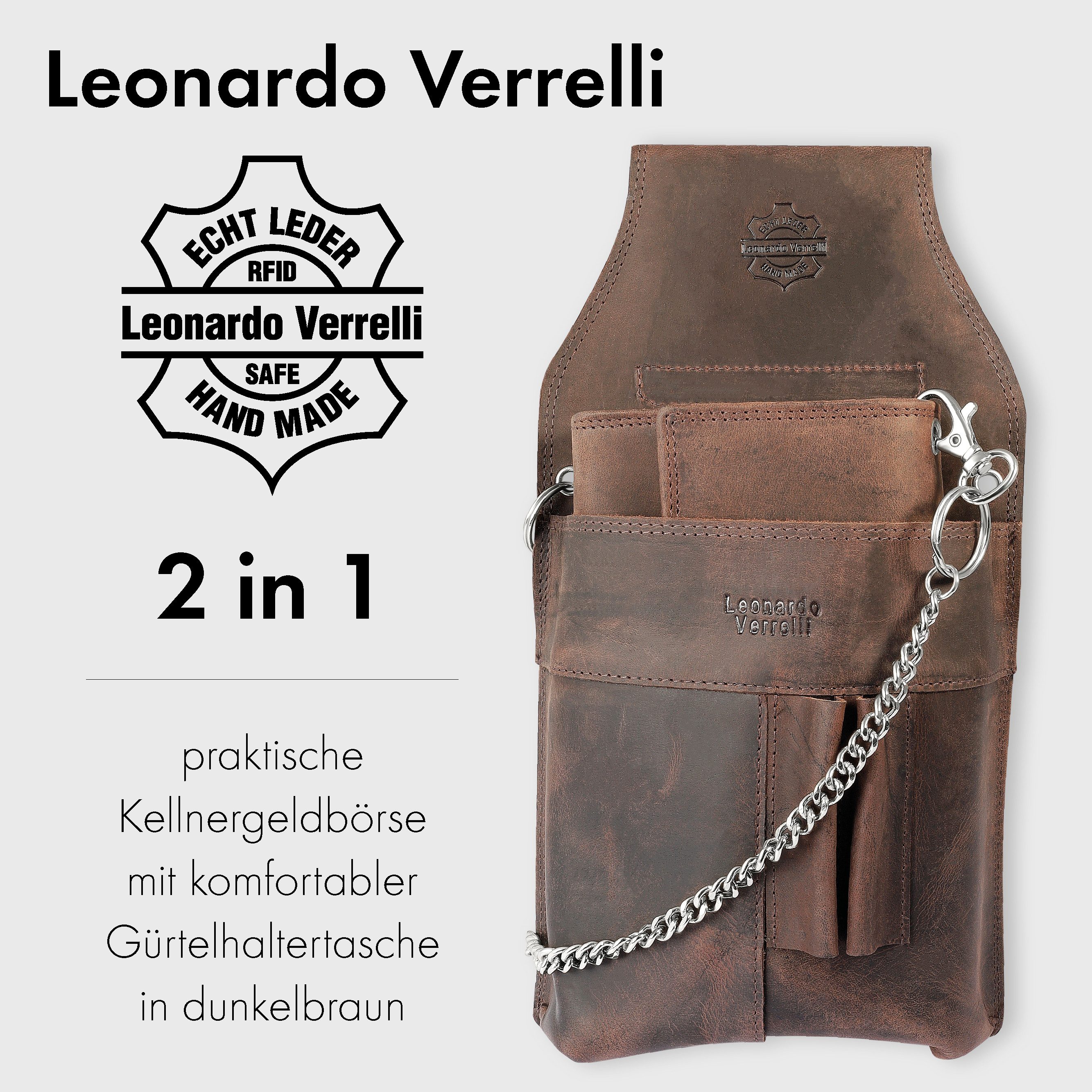 LEONARDO VERRELLI Kellnerbörse LV0054 aus Echtleder, günstig online kaufen