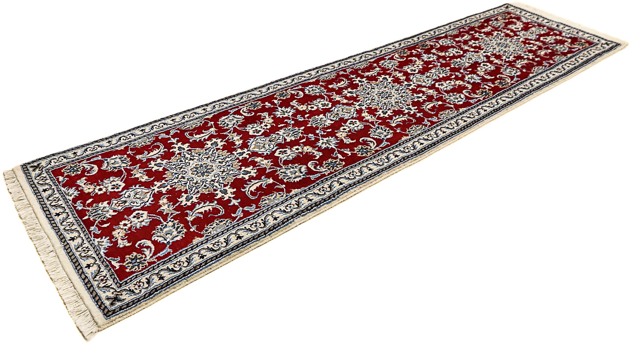 morgenland Orientteppich »Perser - Nain - 290 x 82 cm - dunkelrot«, rechtec günstig online kaufen