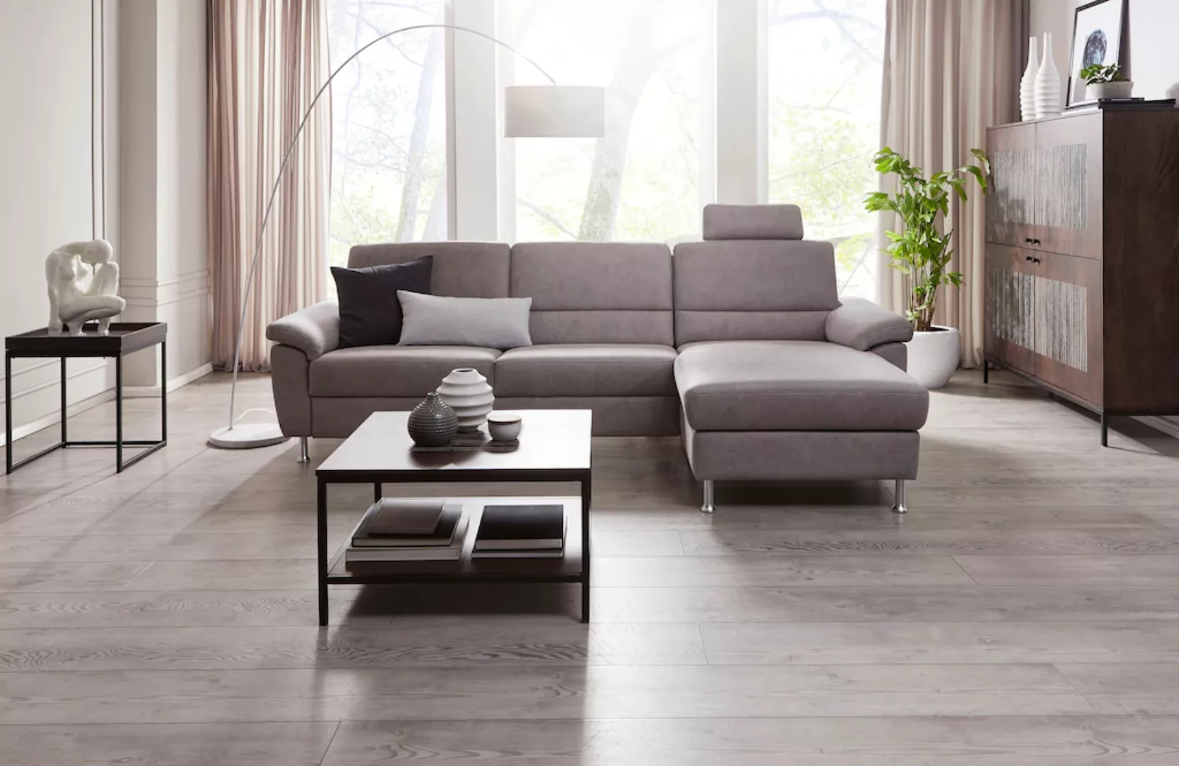 CALIZZA INTERIORS Ecksofa »Onyx L-Form«, Recamiere links oder rechts, wahlw günstig online kaufen