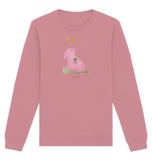 Mr. & Mrs. Panda Longpullover Größe XL Schwein Glück - Canyon Pink - Gesche günstig online kaufen