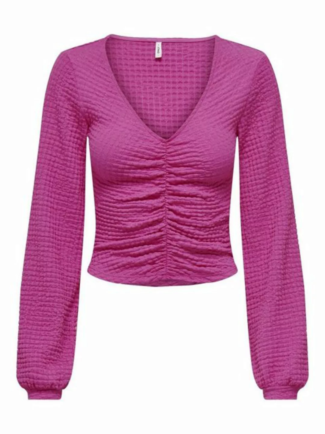 ONLY V-Shirt ONLMAI L/S RUCHING TOP CC JRS günstig online kaufen