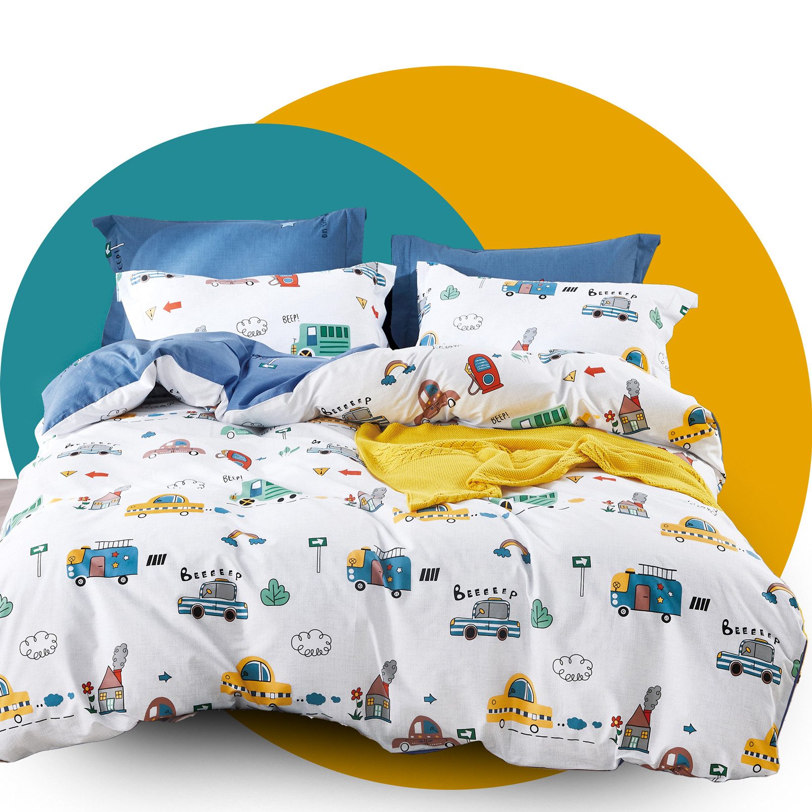 KEAYOO Kinderbettwäsche QCDD, Baumwolle, 2 teilig, günstig online kaufen