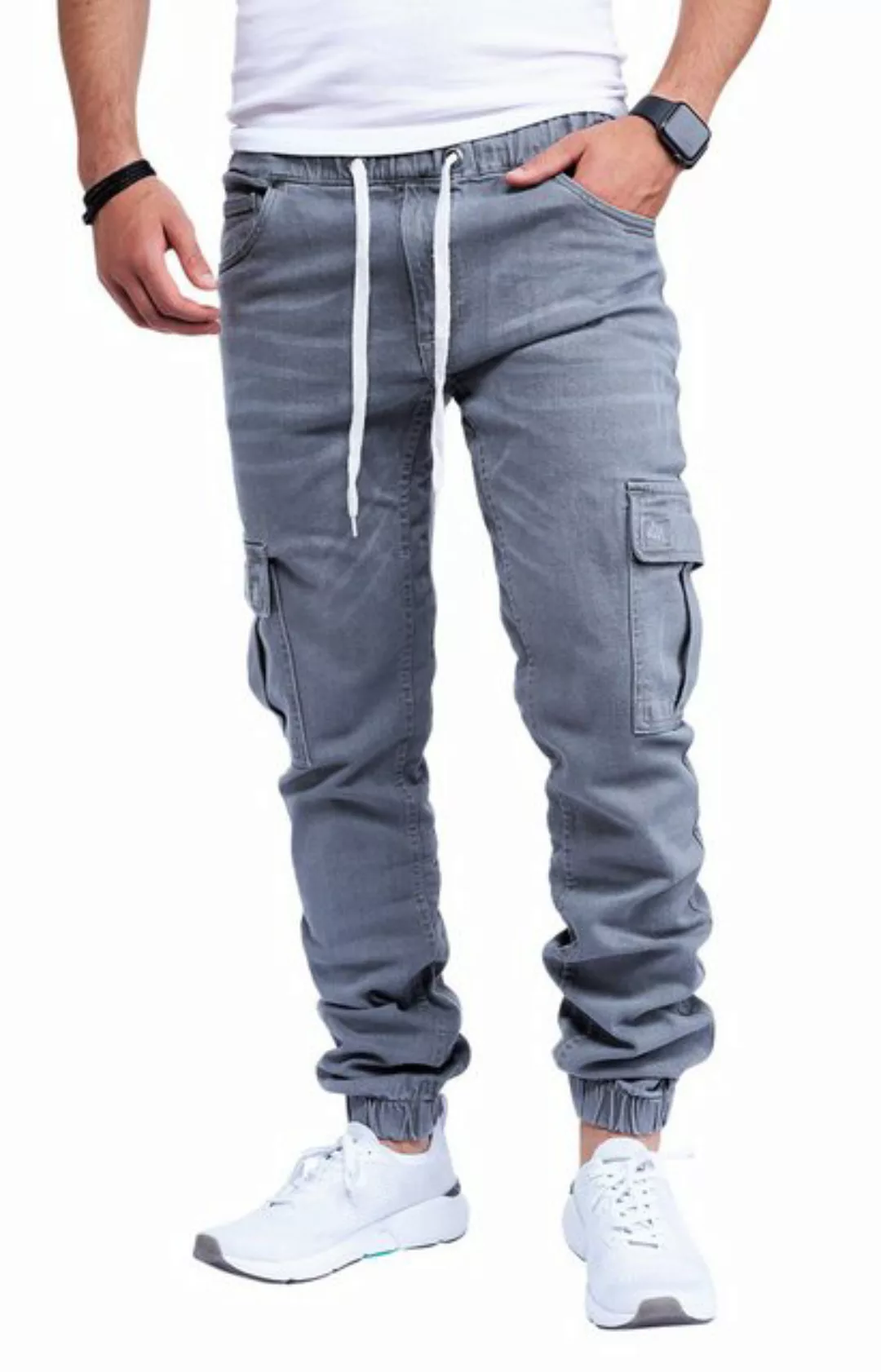 Styleko Cargohose Cargo Jeans Herren Cargohose für Herren Jeans stretch Car günstig online kaufen