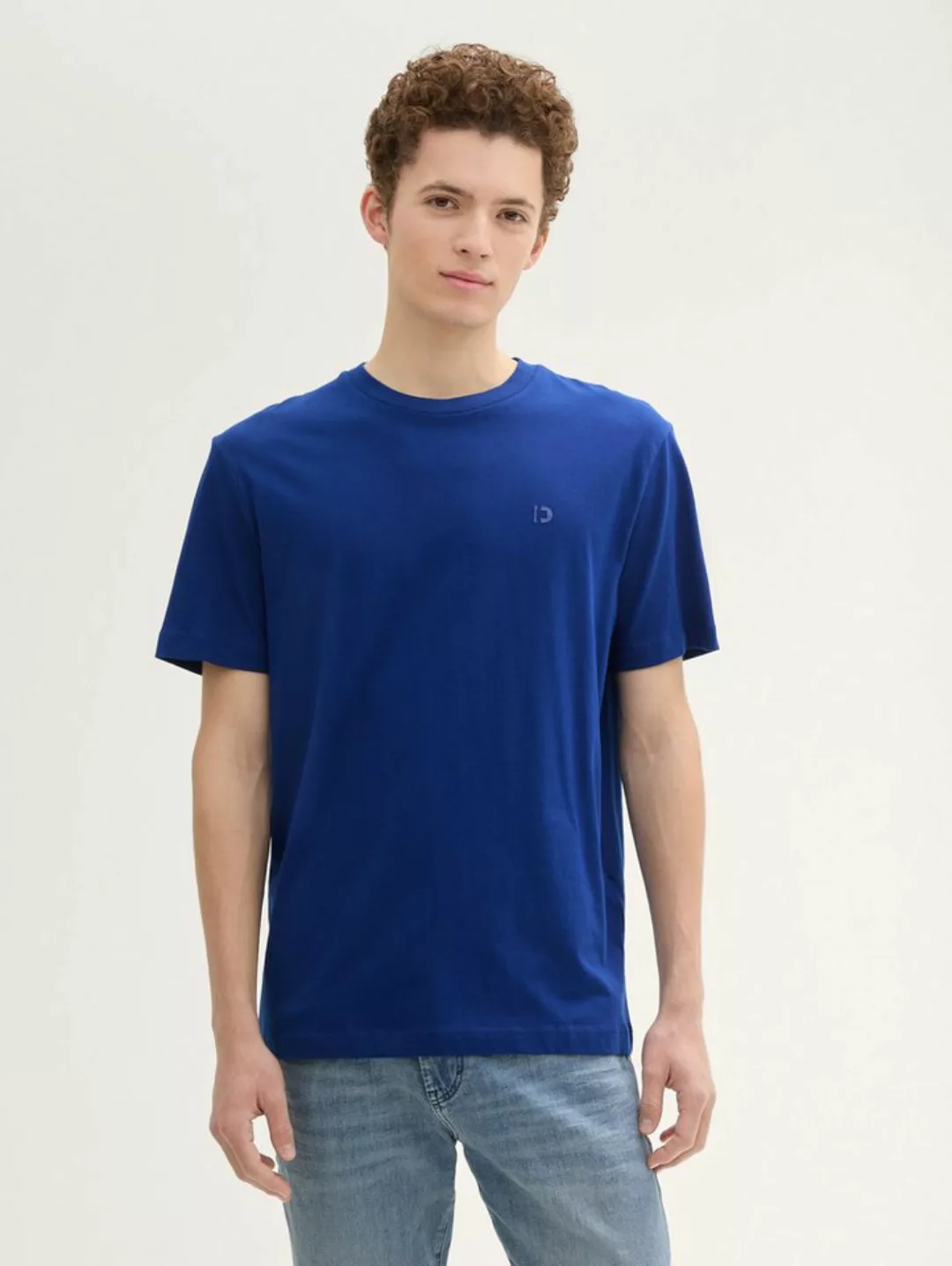 TOM TAILOR Denim T-Shirt Basic T-Shirt aus Bio-Baumwolle günstig online kaufen