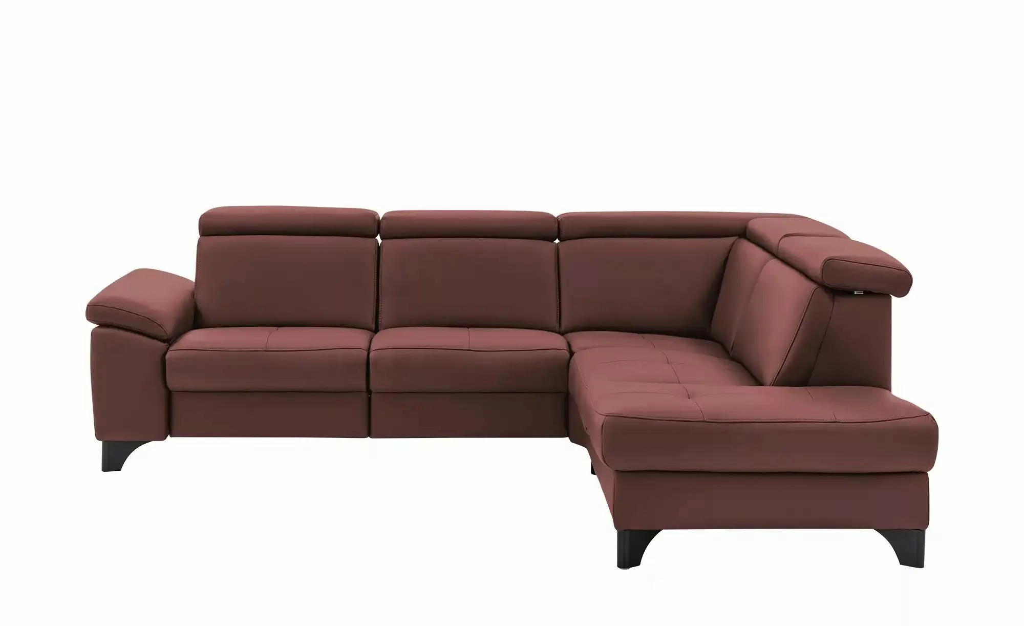 meinSofa Ecksofa Echtleder Linda ¦ lila/violett ¦ Maße (cm): B: 261 H: 98 T günstig online kaufen