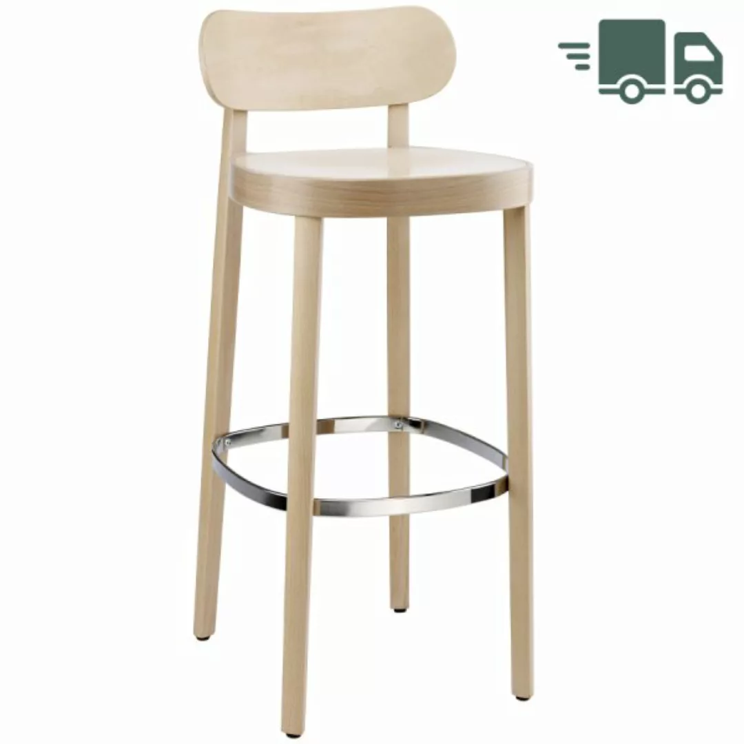 THONET 118 MH Barhocker | Muldensitz | Buche gebeizt aufgehellt günstig online kaufen