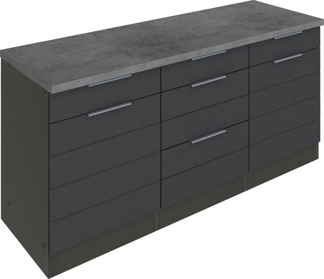 KOCHSTATION Unterschrank "KS-Luhe", 180 cm breit, für viel Stauraum, MDF-Fr günstig online kaufen