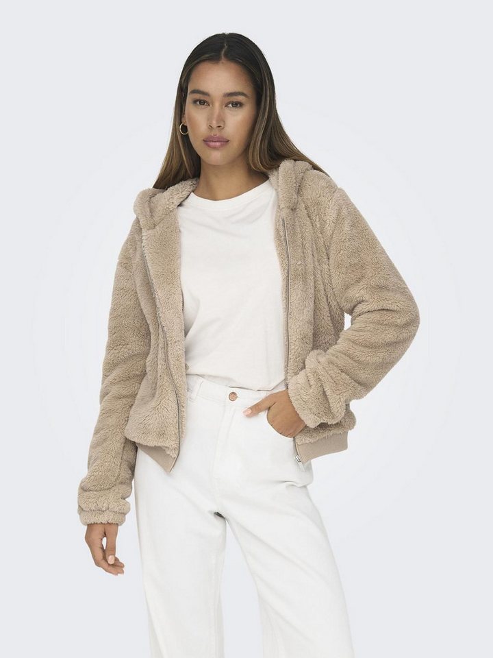 ONLY Kapuzenplüschjacke ONLNEWANNA CONTACT SHERPA JKT OTW NOOS mit Ärmel- u günstig online kaufen