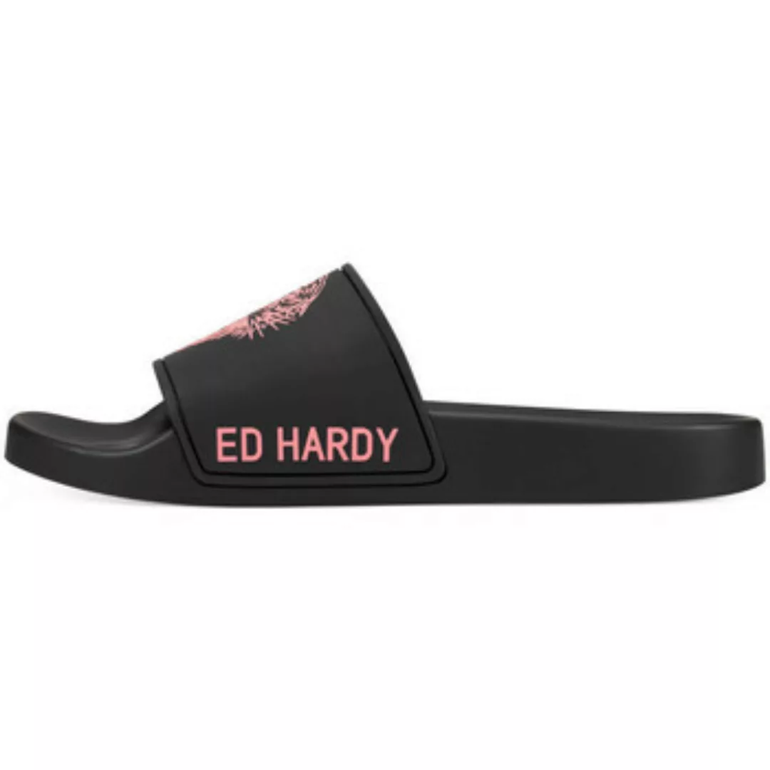 Ed Hardy  Zehentrenner Sexy beast sliders black-fluo red günstig online kaufen