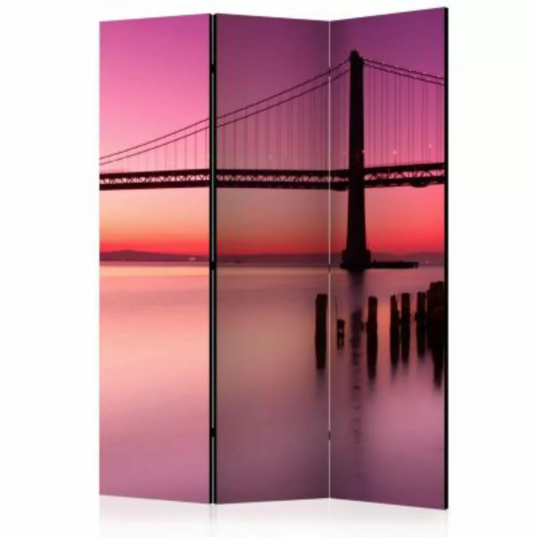 artgeist Paravent Purple Evening [Room Dividers] mehrfarbig Gr. 135 x 172 günstig online kaufen