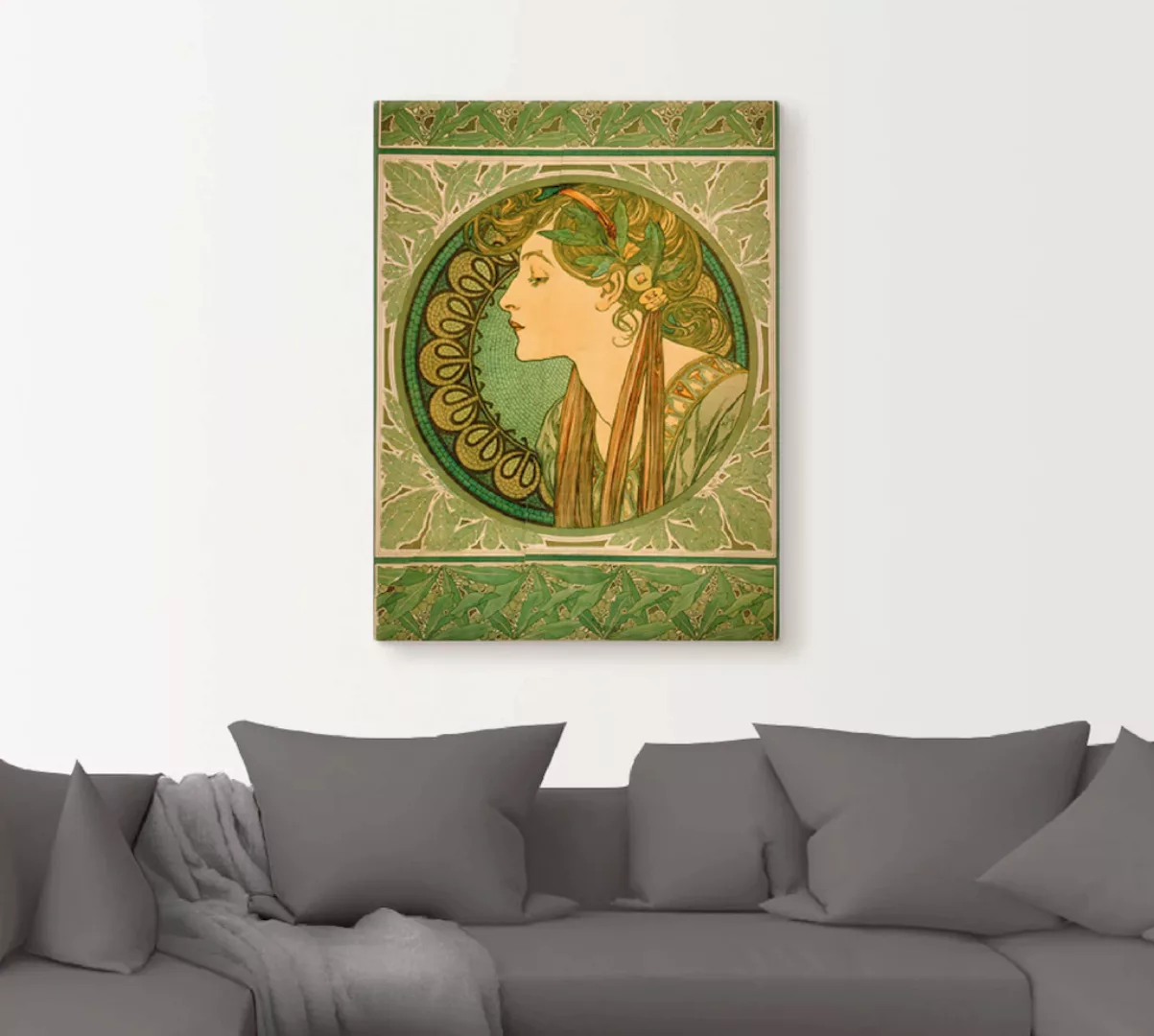 Artland Wandbild »Lorbeer. 1921«, Frau, (1 St.), als Alubild, Outdoorbild, günstig online kaufen