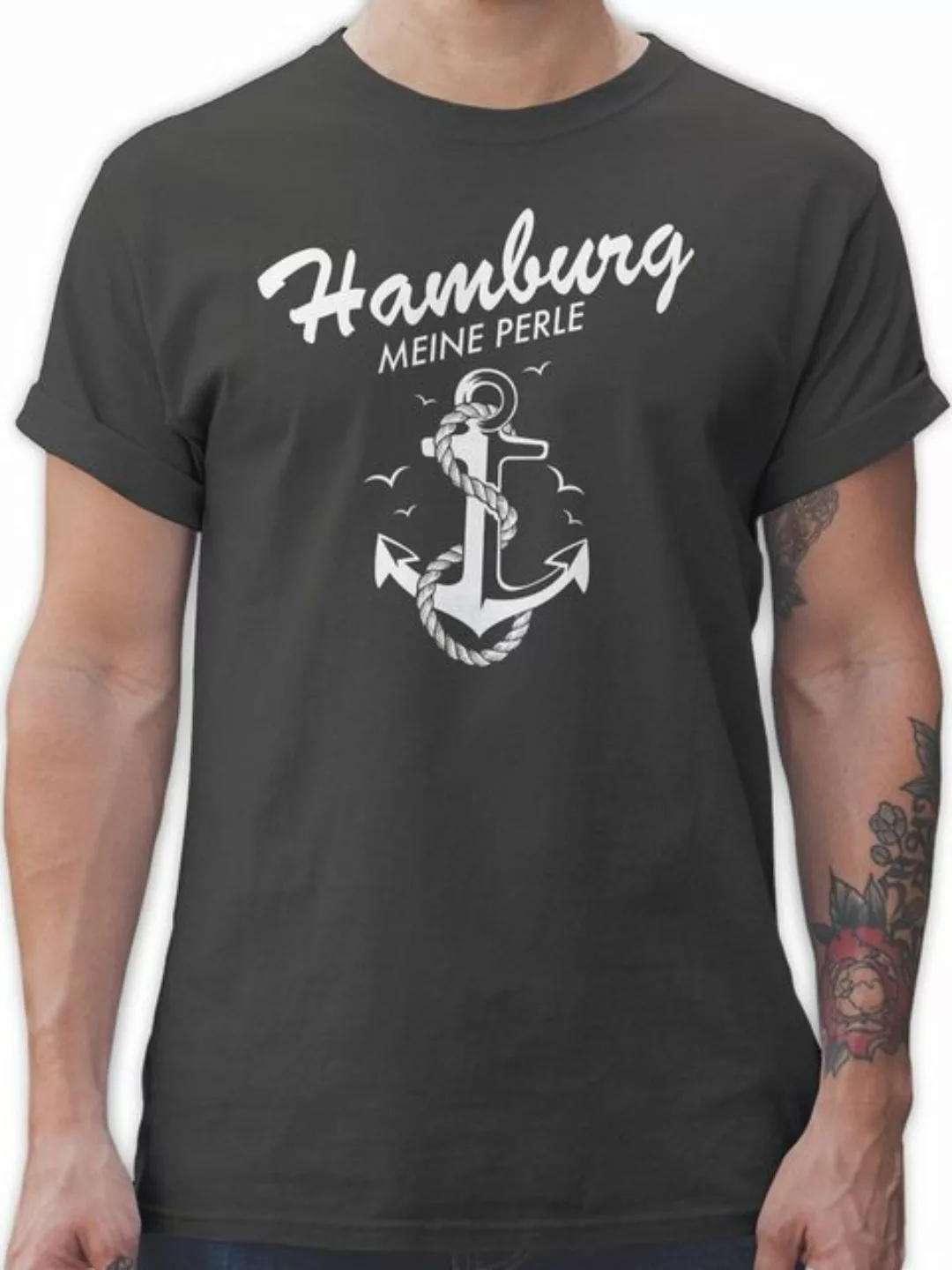 Shirtracer T-Shirt Hamburg - meine Perle Stadt und City Outfit günstig online kaufen
