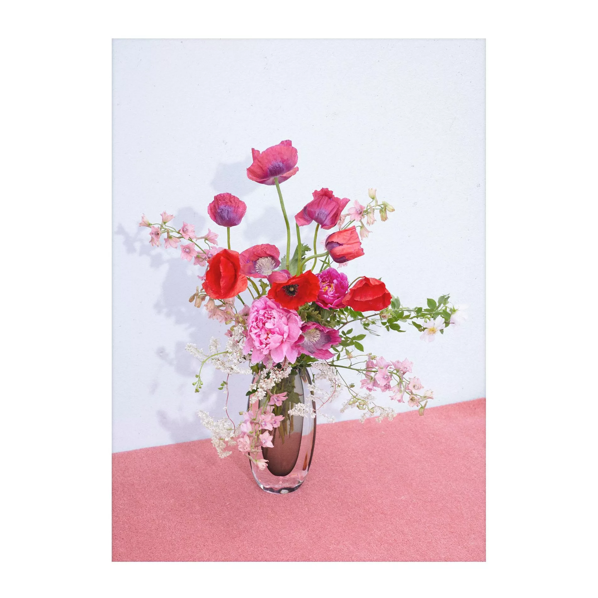 Paper Collective - Blomst 04 Pink Kunstdruck 50x70cm - pink, blau, rot, grü günstig online kaufen