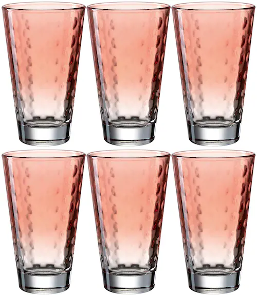 LEONARDO Longdrinkglas »OPTIC«, (Set, 6 tlg.), 300 ml, 6-teilig günstig online kaufen