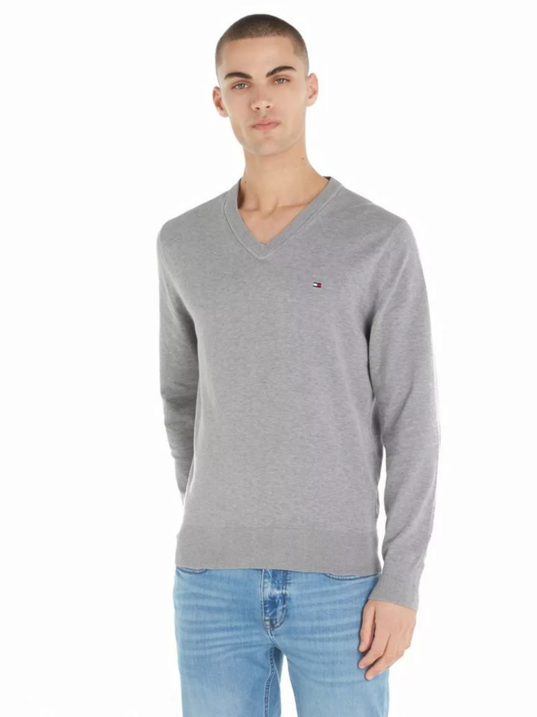 Tommy Hilfiger V-Ausschnitt-Pullover 1985 V NECK SWEATER günstig online kaufen