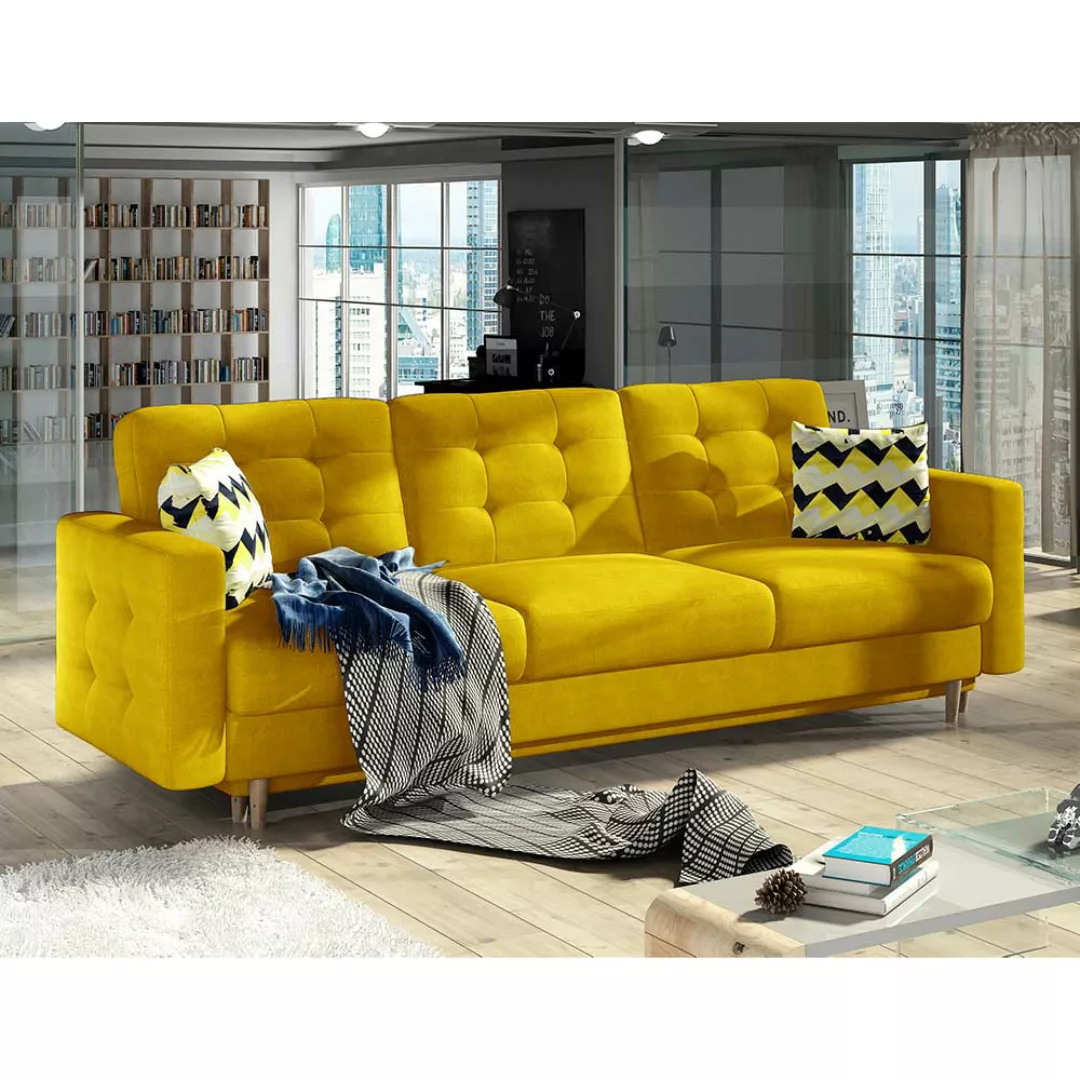 Sofa Dreisitzer Sofa mit drei Sitzplätzen und Armlehnen günstig online kaufen