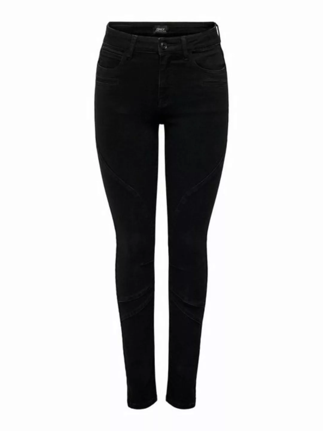 ONLY Skinny-fit-Jeans ONLHUSH MID WAIST SK BIKER COIN DNM MAS günstig online kaufen