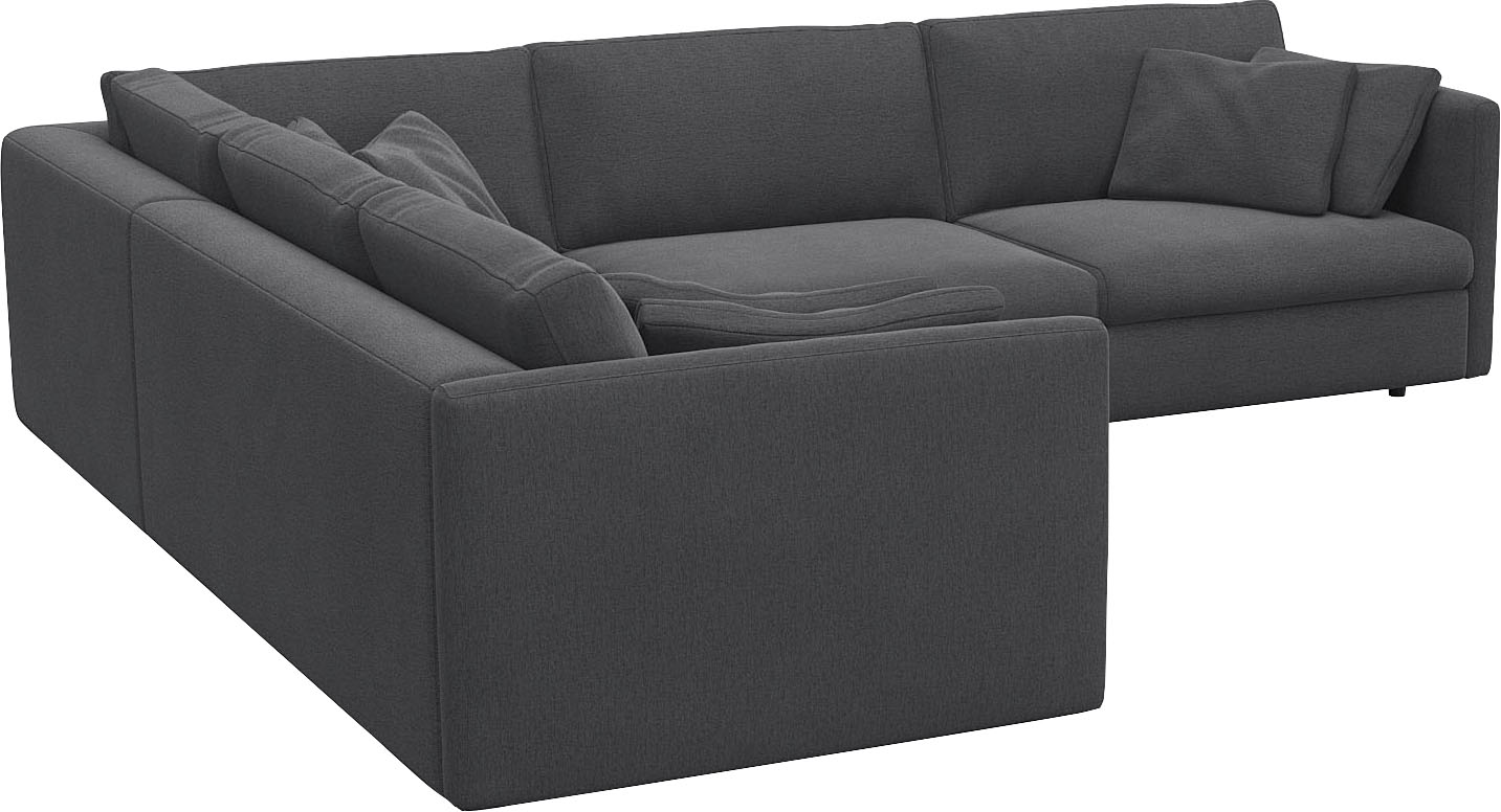 FLEXLUX Ecksofa »Lovane, elegant und zeitlos, bequem, L-Form«, Weich & ansc günstig online kaufen