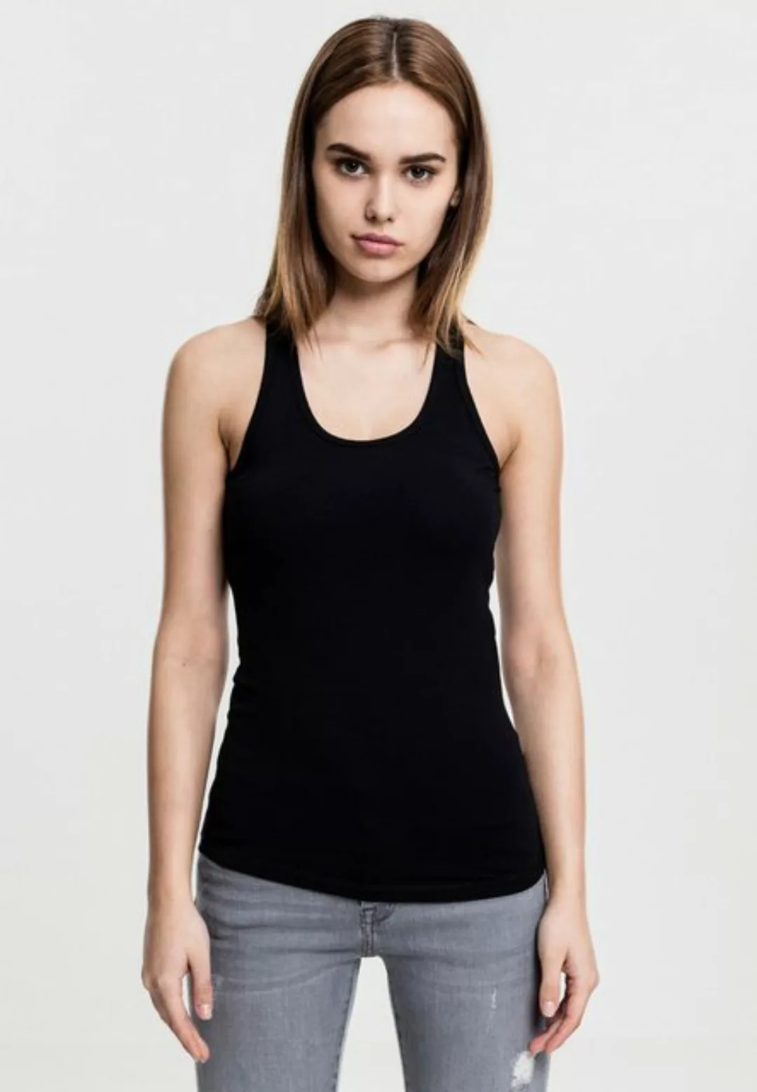 URBAN CLASSICS Muskelshirt "Urban Classics Damen Ladies Jersey Tanktop" günstig online kaufen