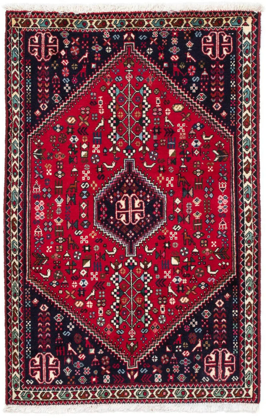 morgenland Wollteppich »Abadeh Medaillon 117 x 76 cm«, rechteckig, Handgekn günstig online kaufen