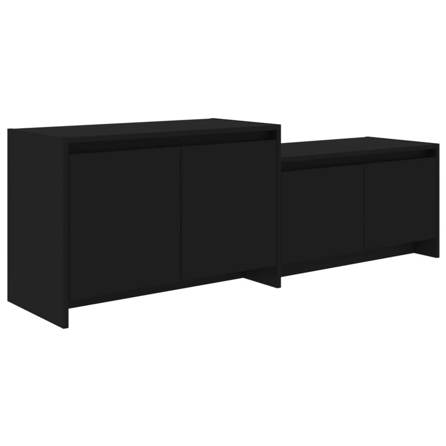 vidaXL TV-Schrank TV-Schrank Schwarz 146,5x35x50 cm Spanplatte Lowboard günstig online kaufen