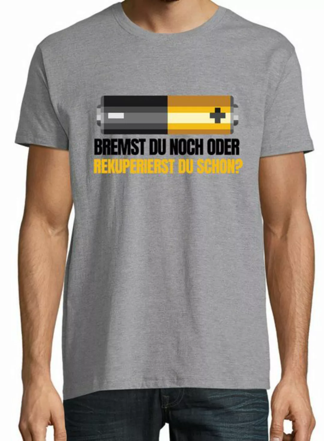 Youth Designz Print-Shirt Batterie Bremst Herren T-Shirt mit lustigen Logo günstig online kaufen