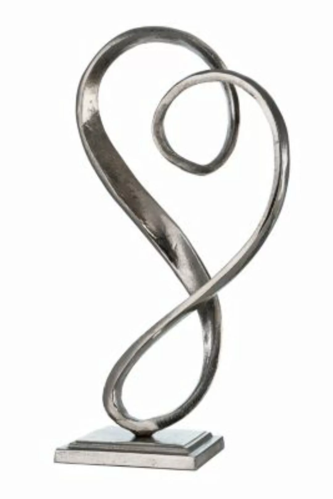 Casablanca by GILDE Skulptur Curved Heart silber günstig online kaufen