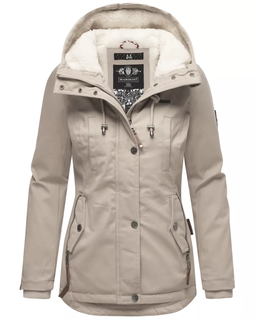 Marikoo Winterjacke "Bikoo", mit Kapuze, sportliche Damen Outdoor Baumwollj günstig online kaufen