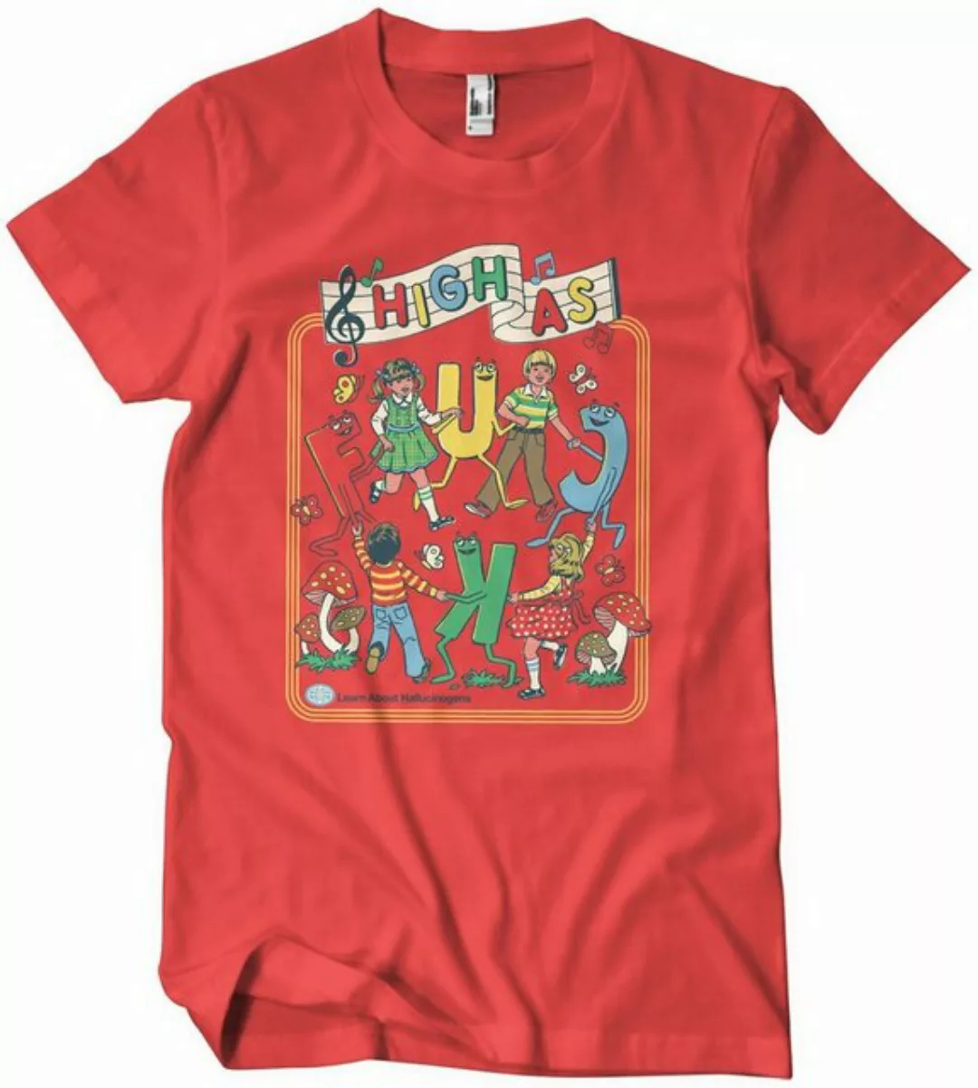Steven Rhodes T-Shirt High As F*Ck T-Shirt günstig online kaufen