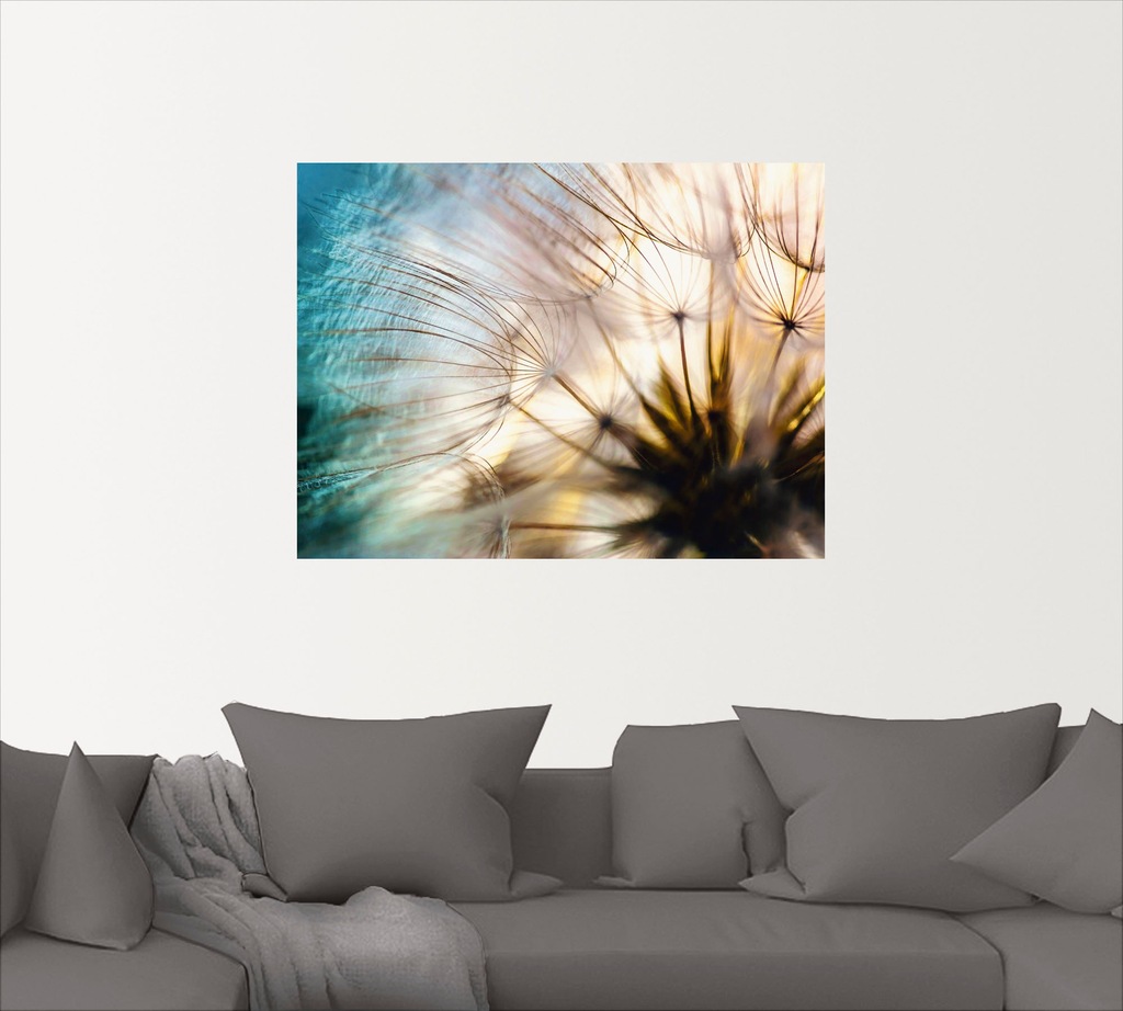 Artland Wandbild "Pusteblume Makro abstrakt", Blumen, (1 St.), als Alubild, günstig online kaufen