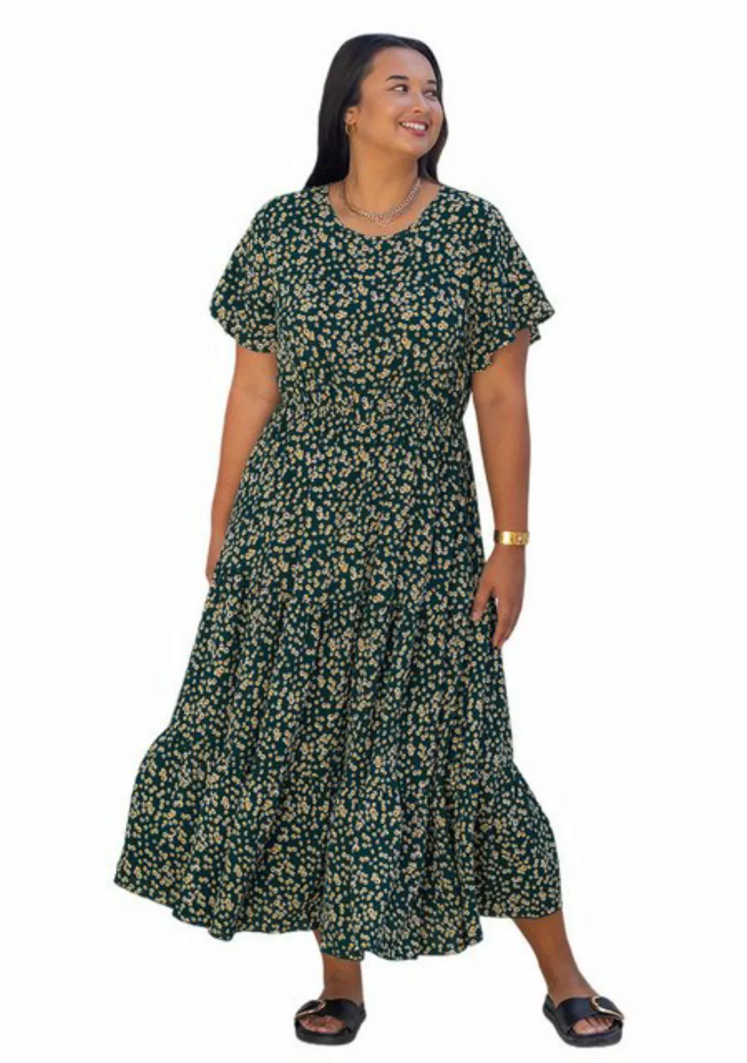 Cupshe Volantkleid Maxikleid mit Blumenmuster günstig online kaufen