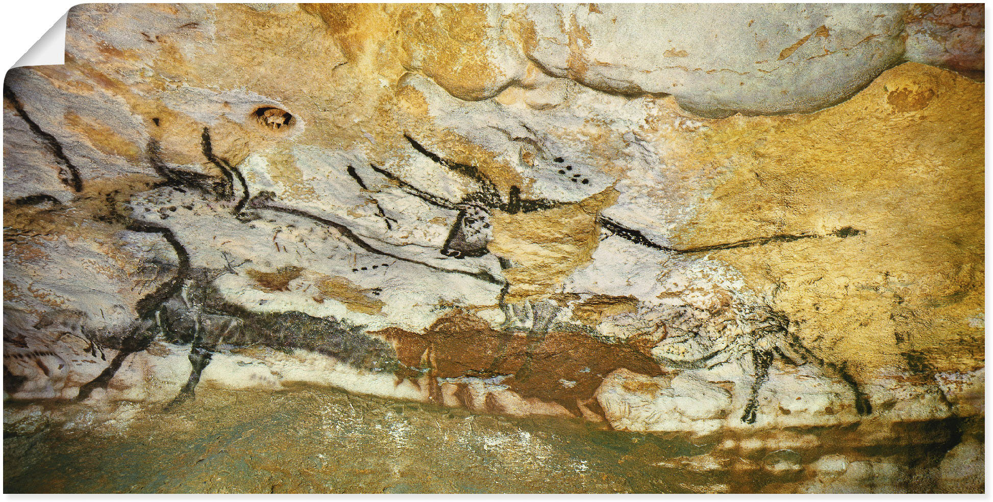 Artland Wandbild »Höhle von Lascaux Stiere«, Wildtiere, (1 St.), als Leinwa günstig online kaufen