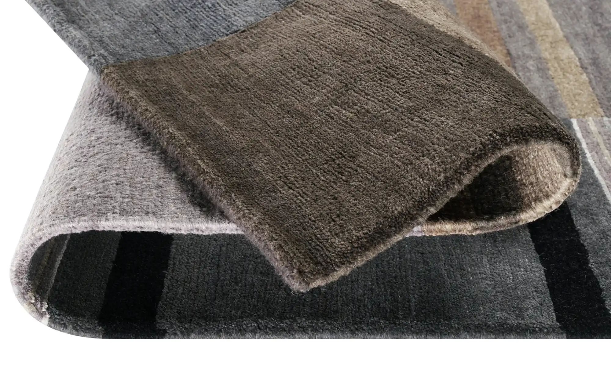 Handgeknüpfter Naturteppich  Sensation Silk Soya ¦ rot ¦ Wolle ¦ Maße (cm): günstig online kaufen
