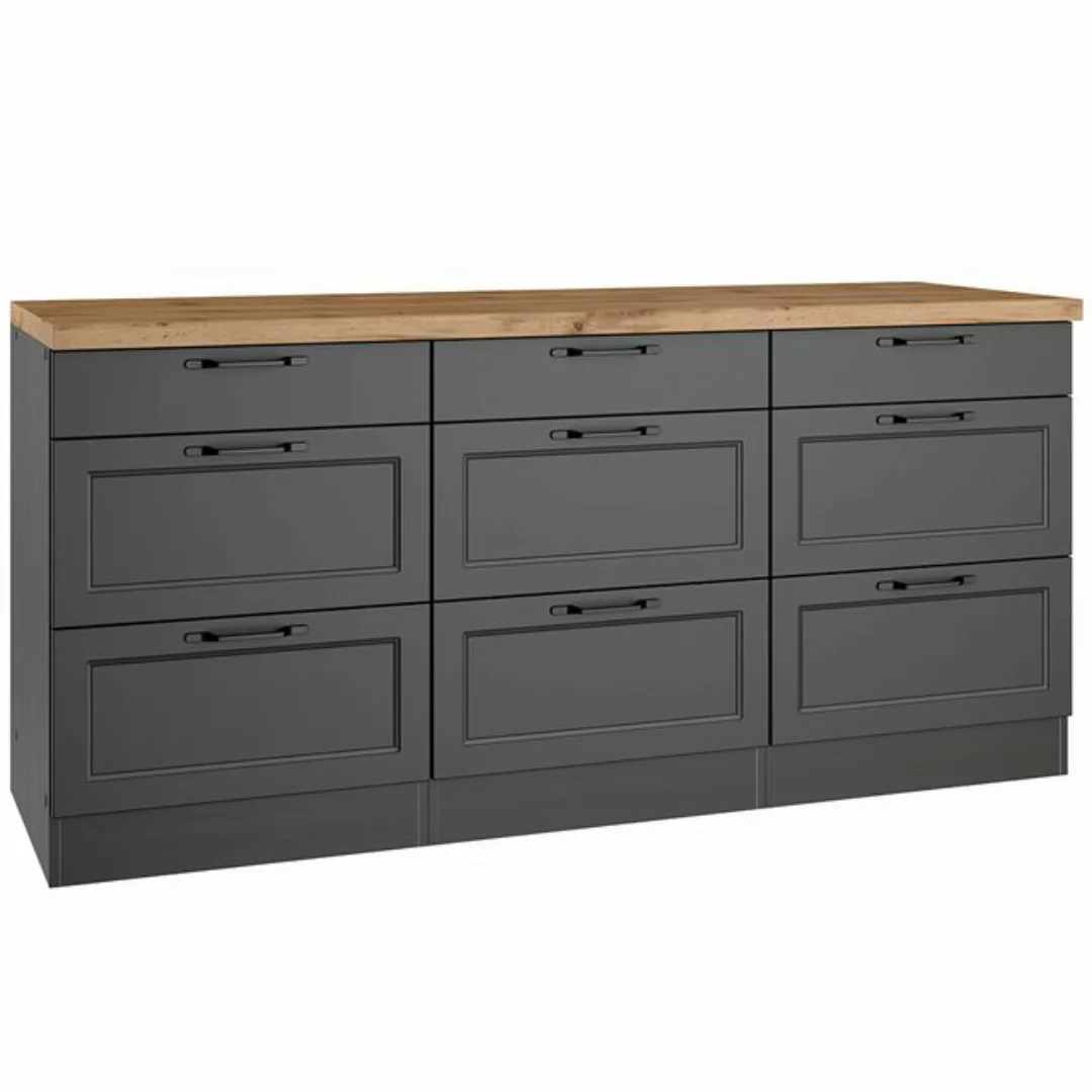 Lomadox Auszugsunterschrank MONTERREY-03 Unterschrank Küchenschrank, 180cm, günstig online kaufen