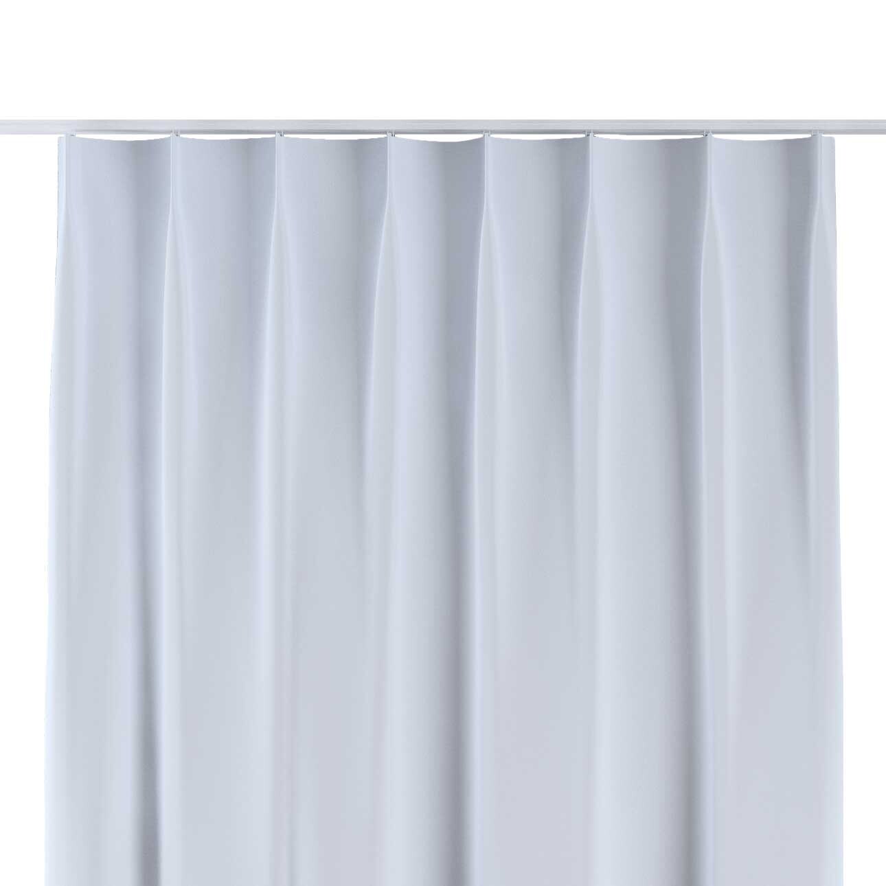 Vorhang mit flämischen 1-er Falten, grau-weiss, Blackout (verdunkelnd) (269 günstig online kaufen