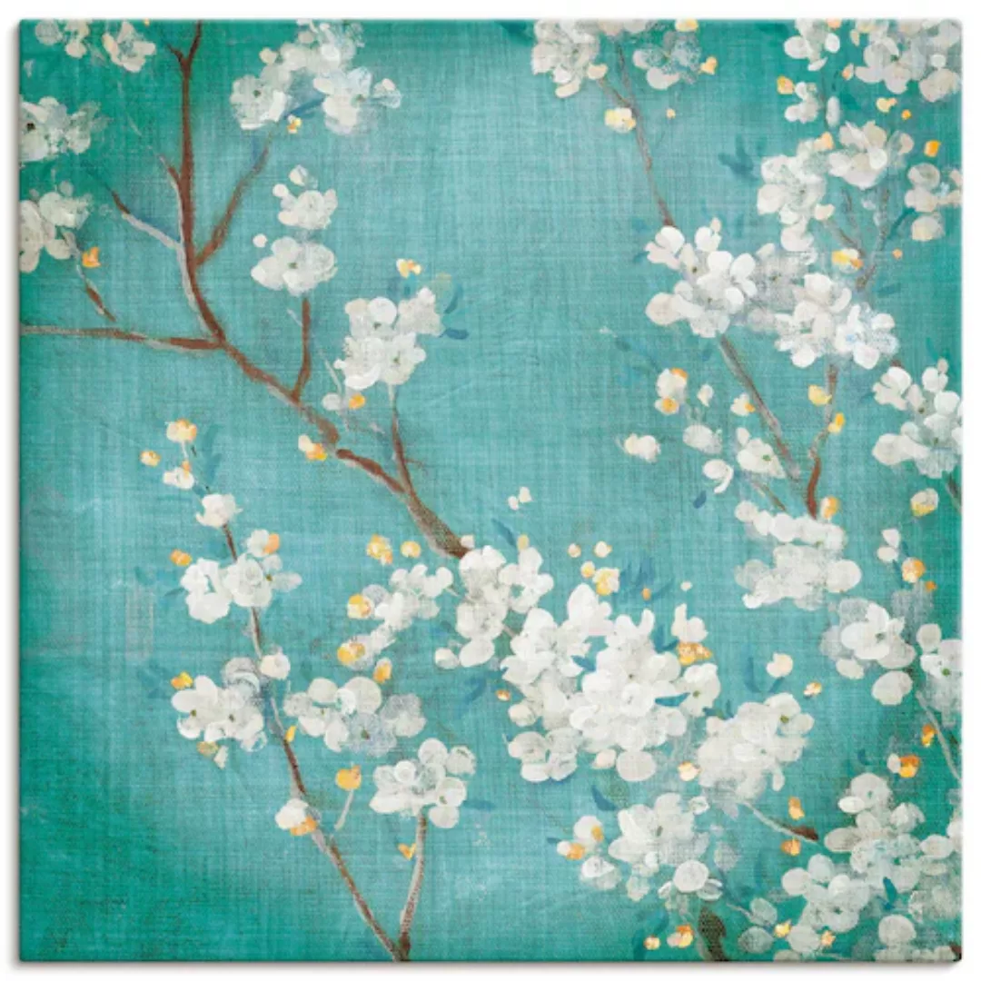 Artland Wandbild »Weiße Kirschblüten II«, Blumen, (1 St.), als Leinwandbild günstig online kaufen