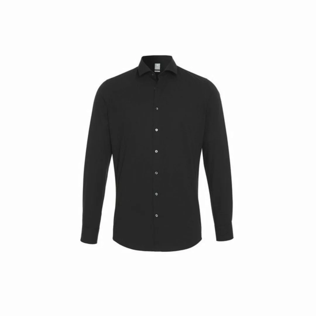 Pure Langarmhemd schwarz regular fit (1-tlg) günstig online kaufen