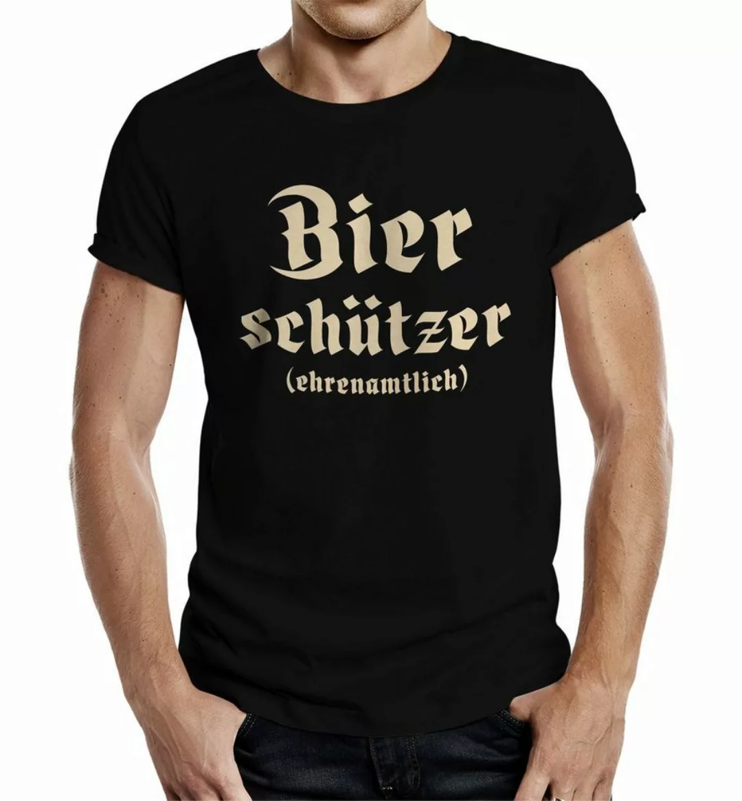 RAHMENLOS® T-Shirt Party-Shirt für Männer: Ehrenamtlicher Bierschützer günstig online kaufen